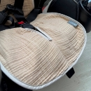 Inserție pentru scaun auto sau cărucior din muselină, cappuccino (6)